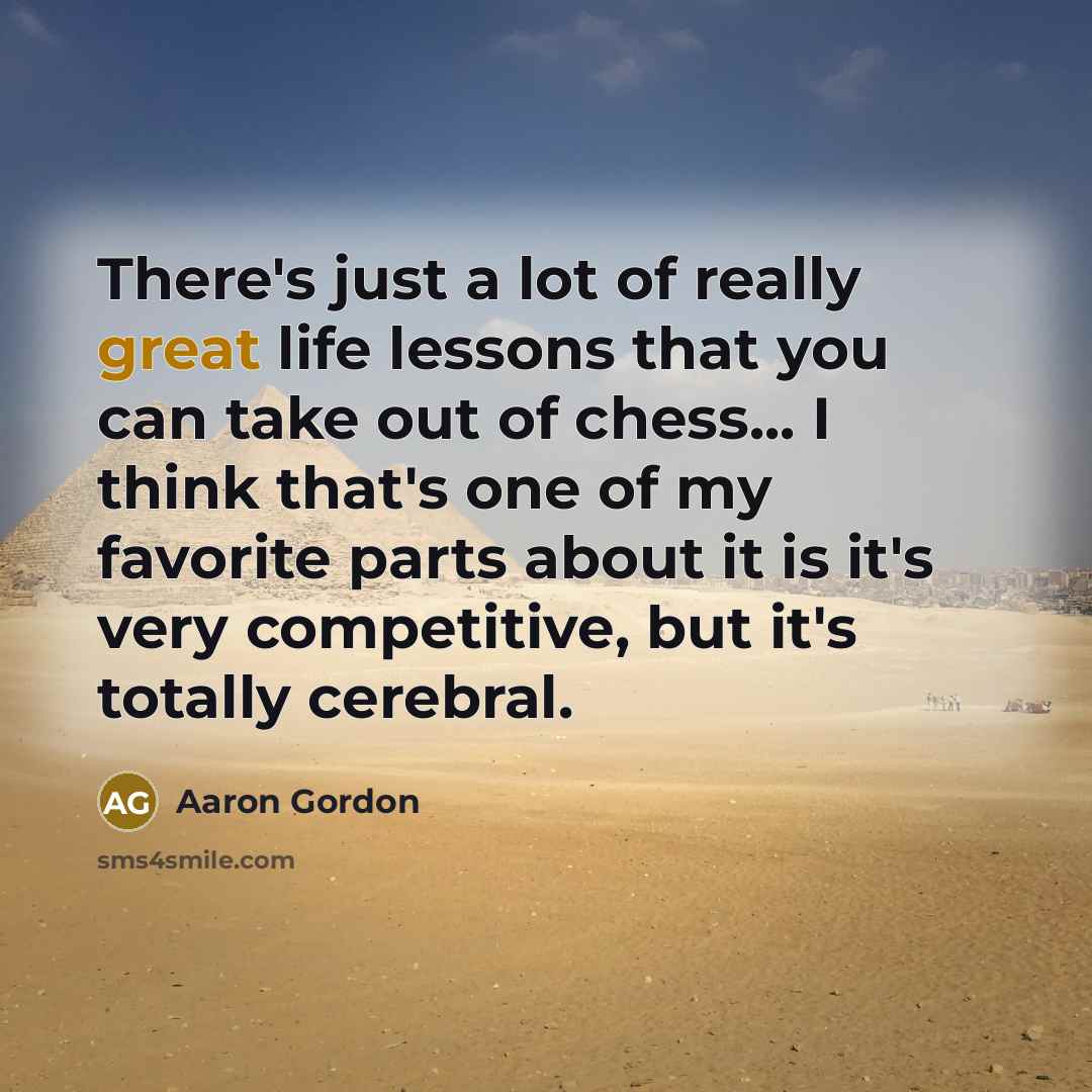 “There's just a lot of really great life lessons that…” quote by Aaron Gordon