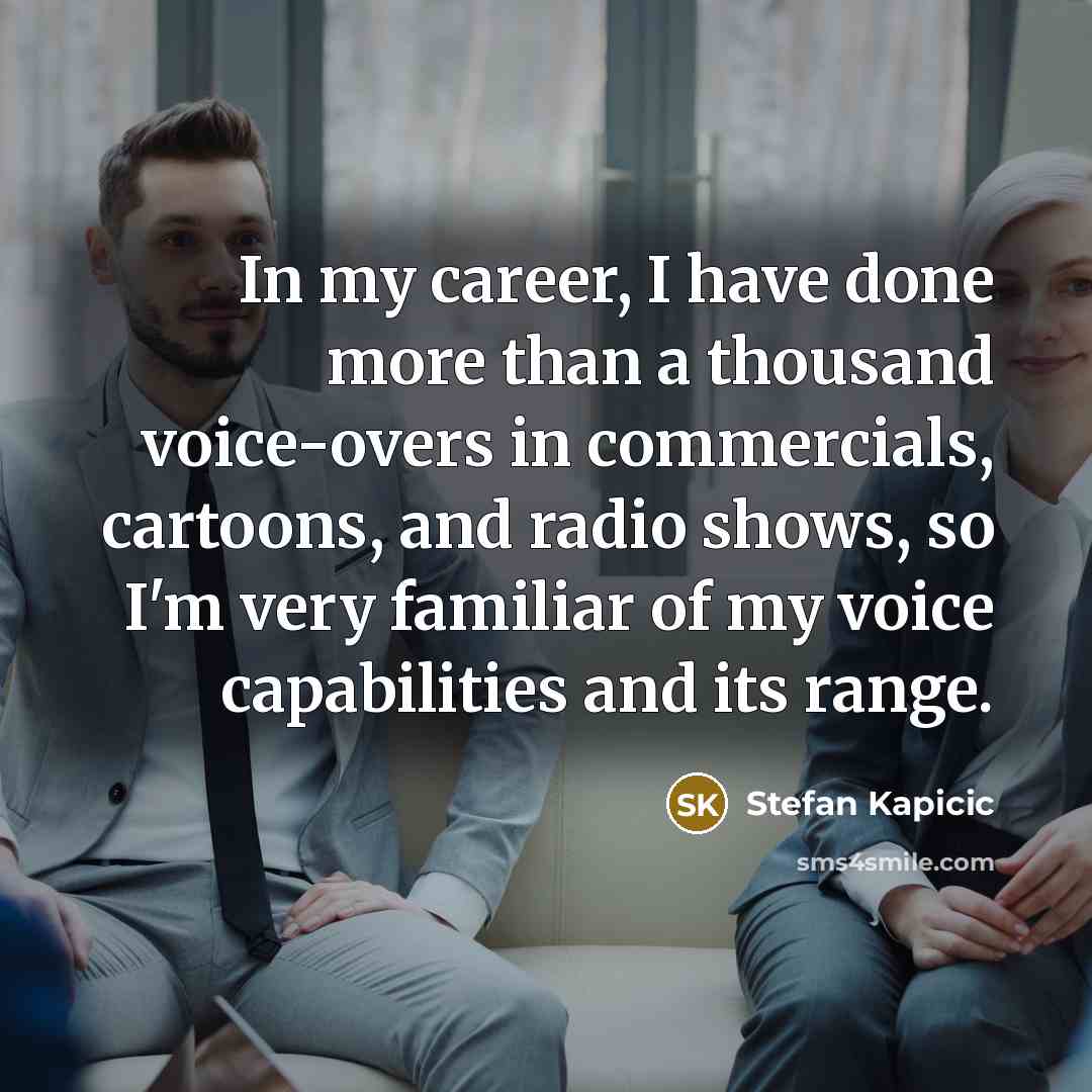 “In my career, I have done more than a thousand…” quote by Stefan Kapicic
