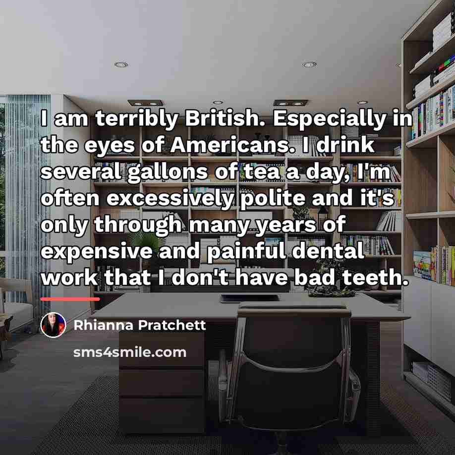 “I am terribly British. Especially in the eyes of Americans.…” quote by Rhianna Pratchett