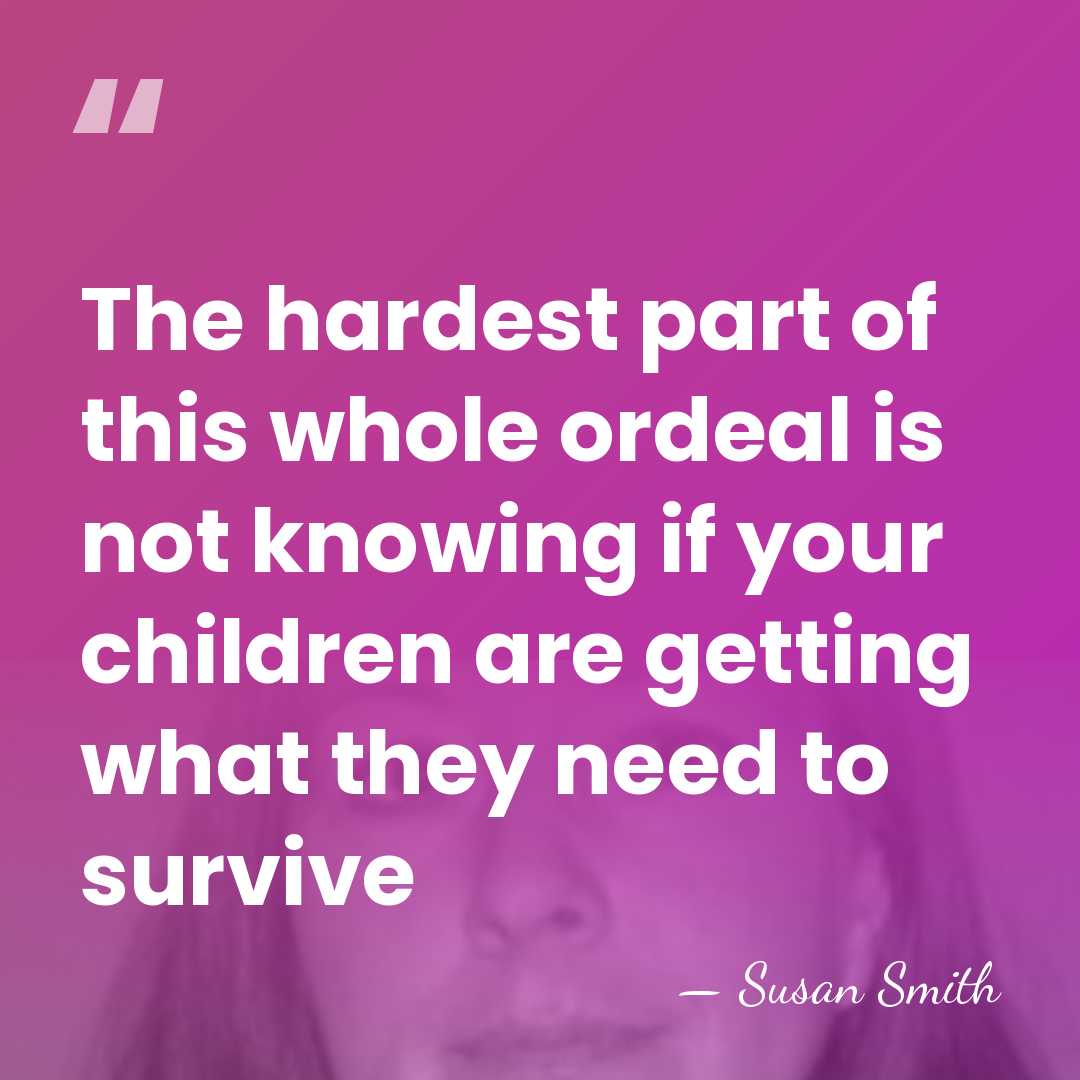 The hardest part of this whole ordeal is not knowing if your&hellip; - Susan Smith