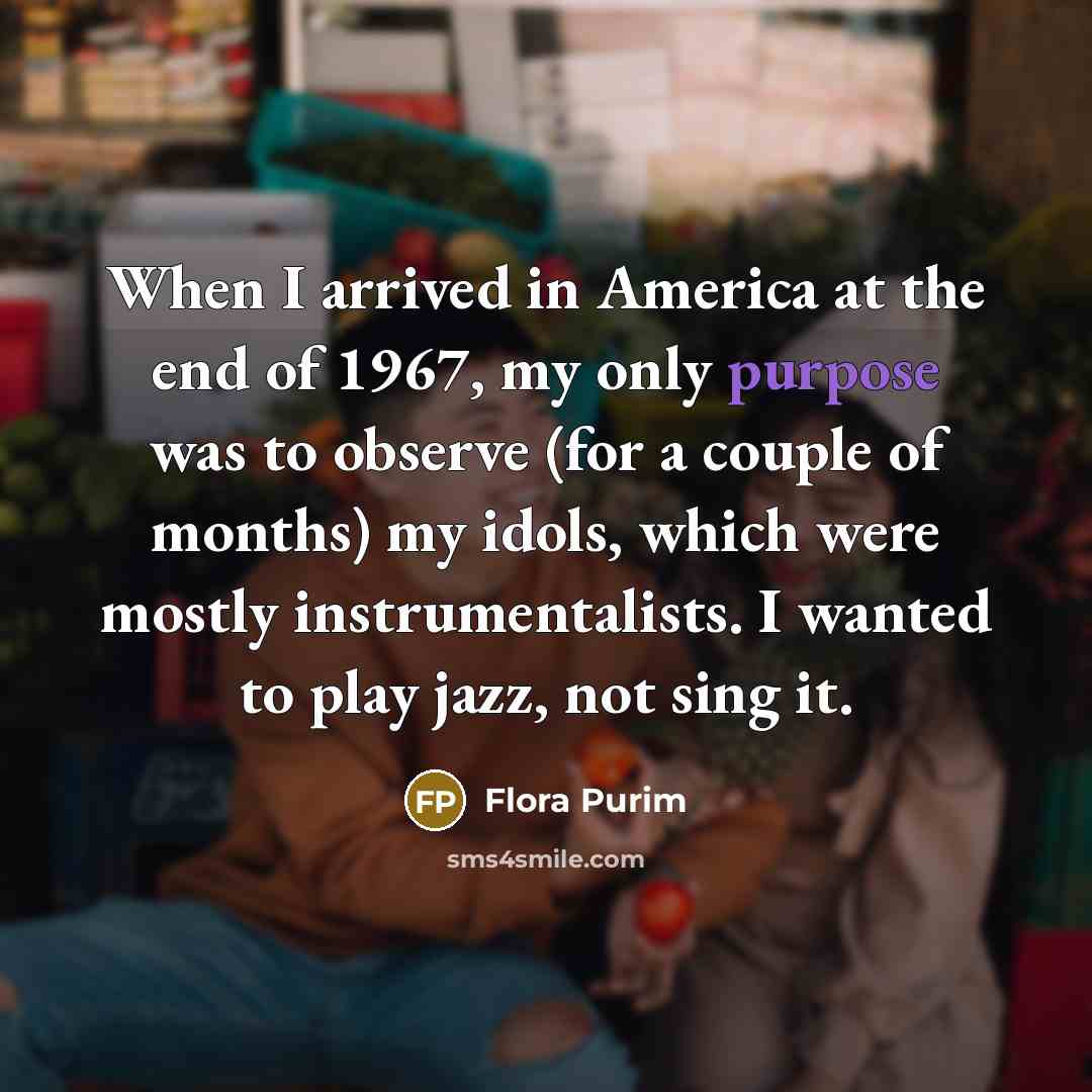 “When I arrived in America at the end of 1967,…” quote by Flora Purim