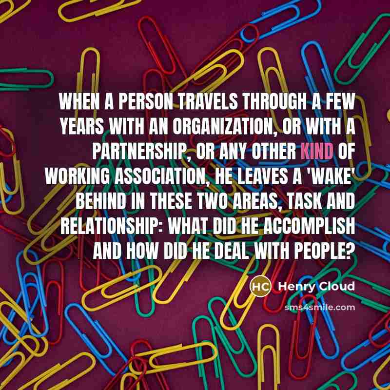 “When a person travels through a few years with an…” quote by Henry Cloud