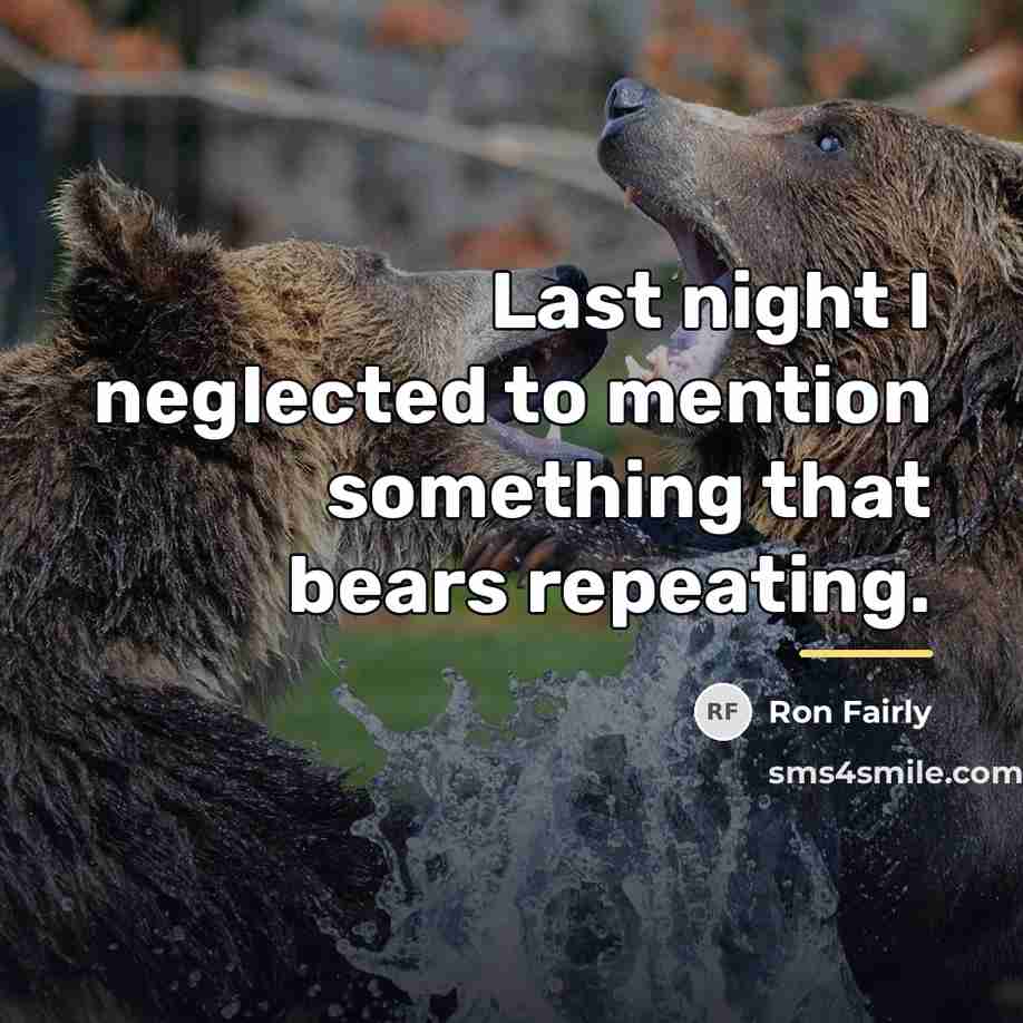 “Last night I neglected to mention something that bears repeating.…” quote by Ron Fairly
