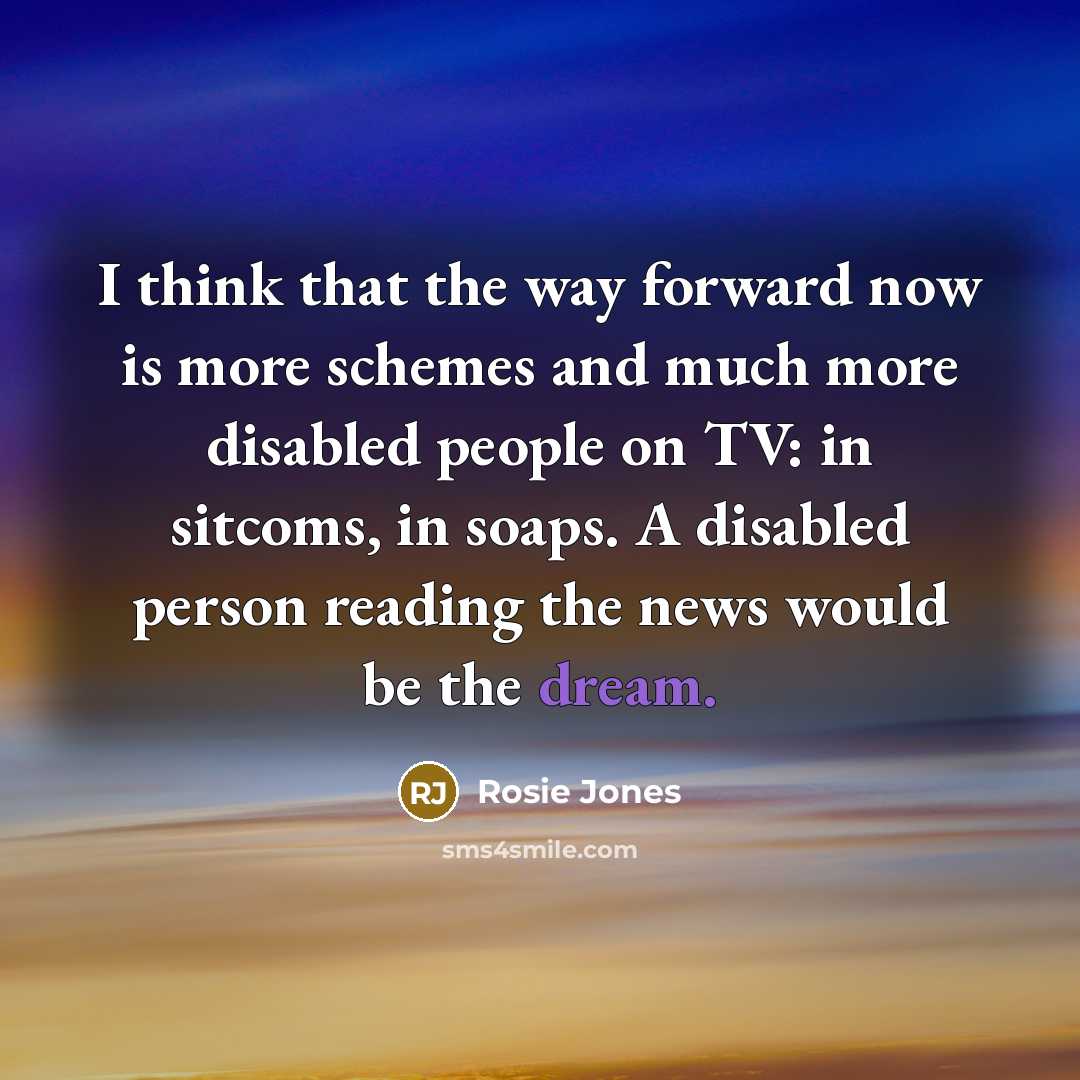“I think that the way forward now is more schemes…” quote by Rosie Jones