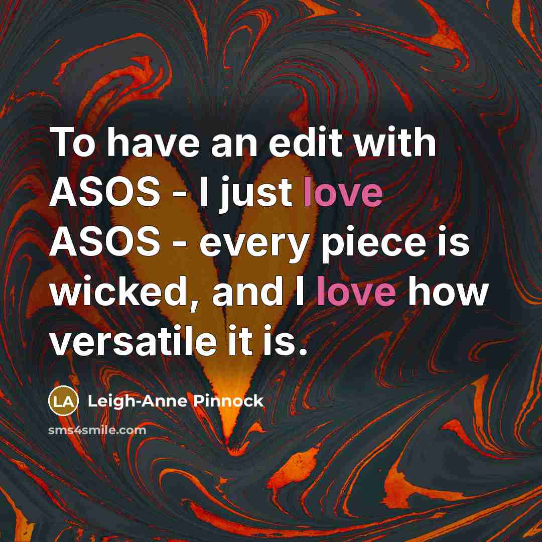 “To have an edit with ASOS - I just love…” quote by Leigh-Anne Pinnock