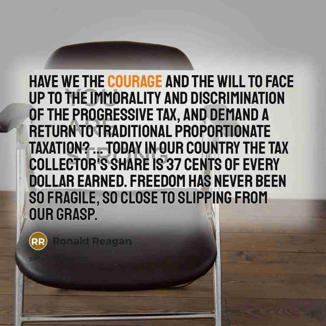 “Have we the courage and the will to face up…” quote by Ronald Reagan