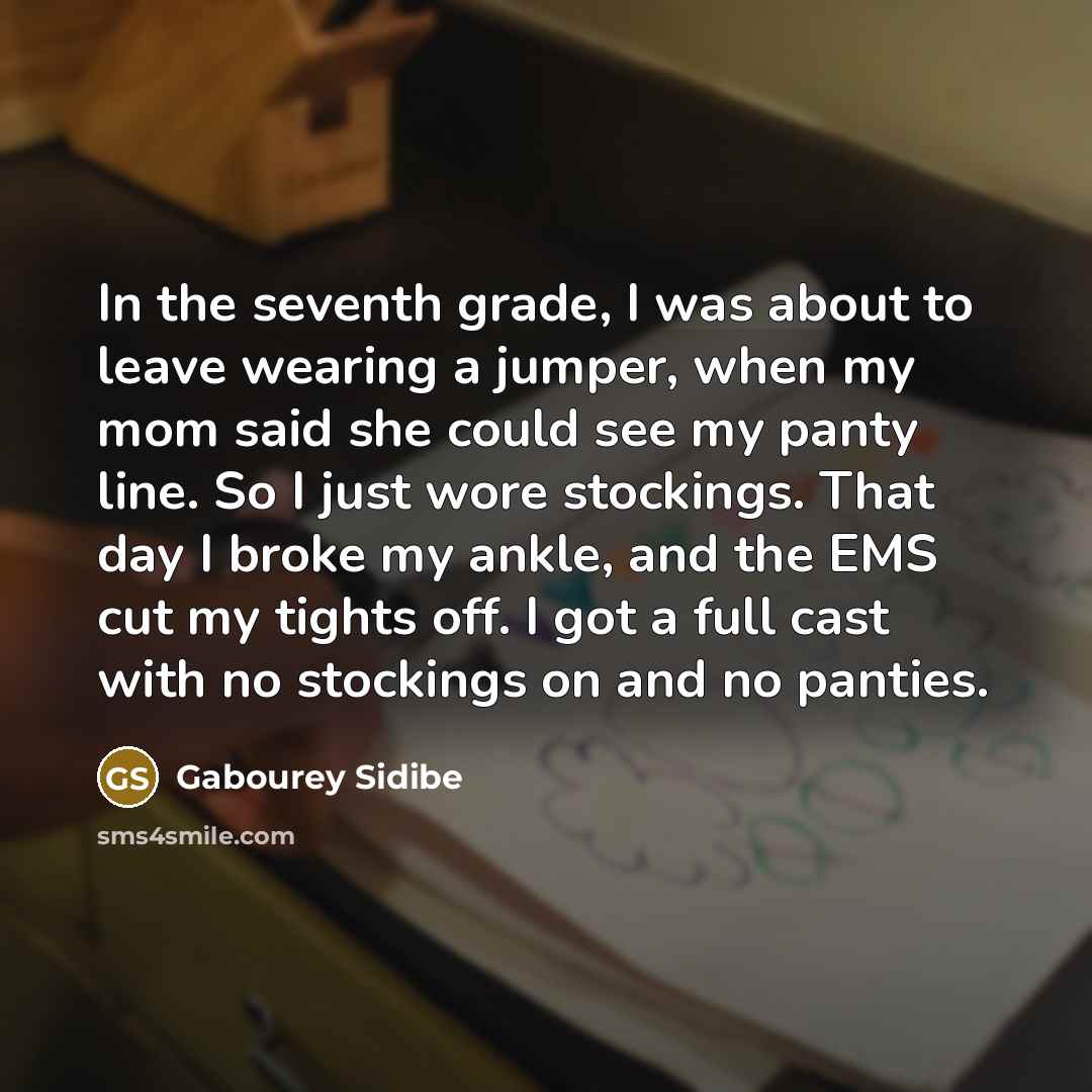 “In the seventh grade, I was about to leave wearing…” quote by Gabourey Sidibe