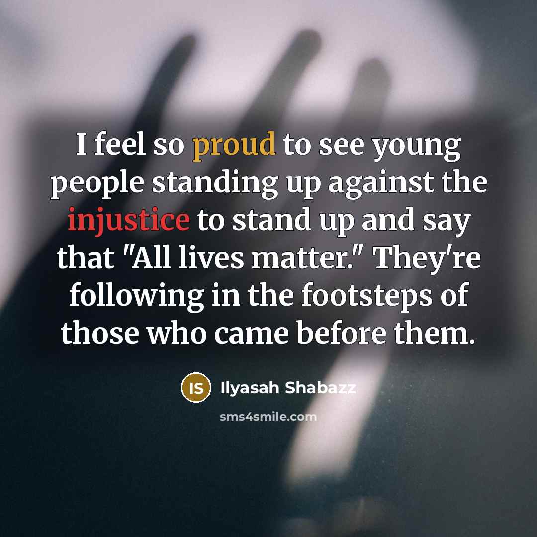 “I feel so proud to see young people standing up…” quote by Ilyasah Shabazz
