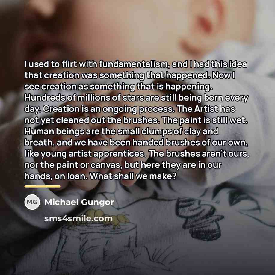 “I used to flirt with fundamentalism, and I had this…” quote by Michael Gungor