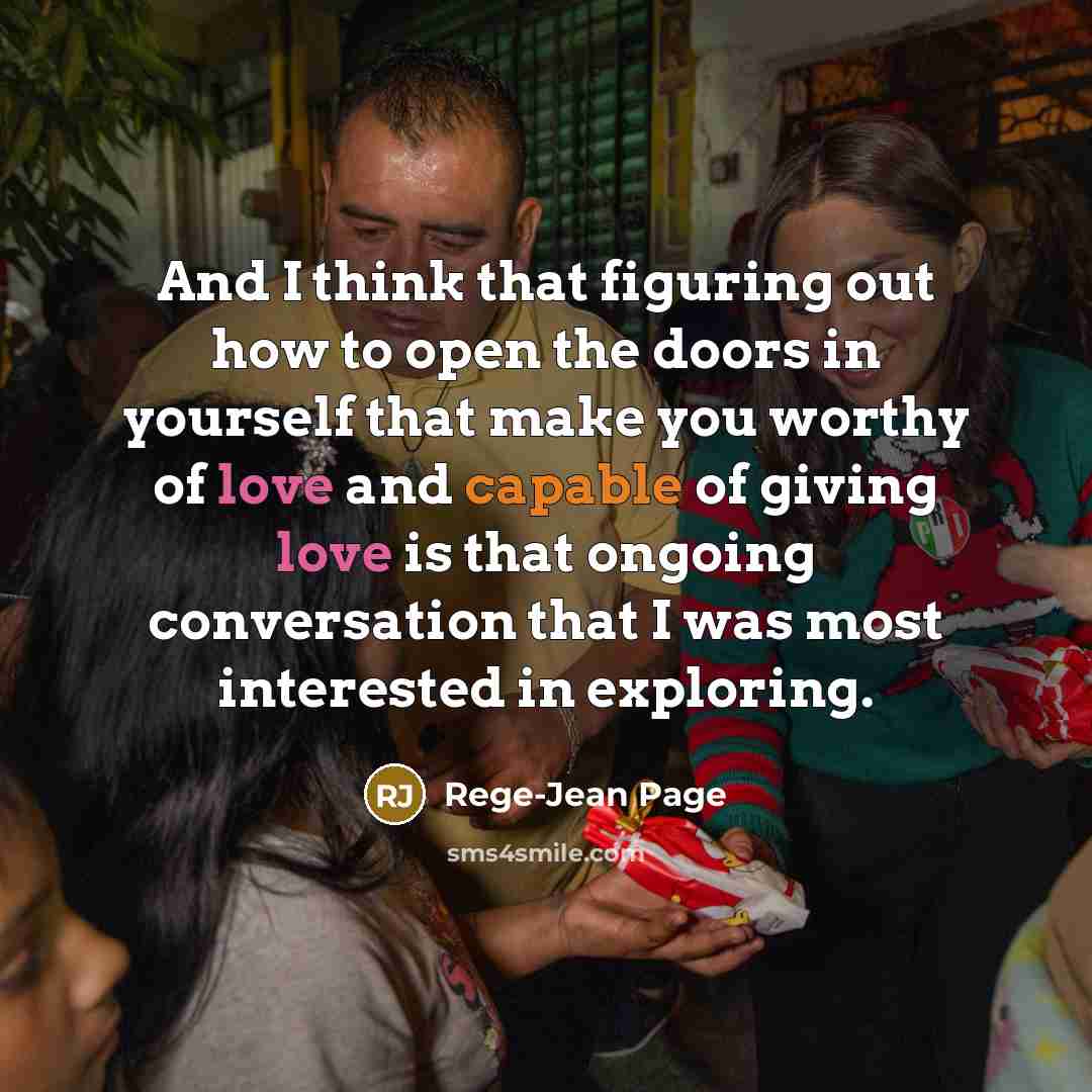 “And I think that figuring out how to open the…” quote by Rege-Jean Page