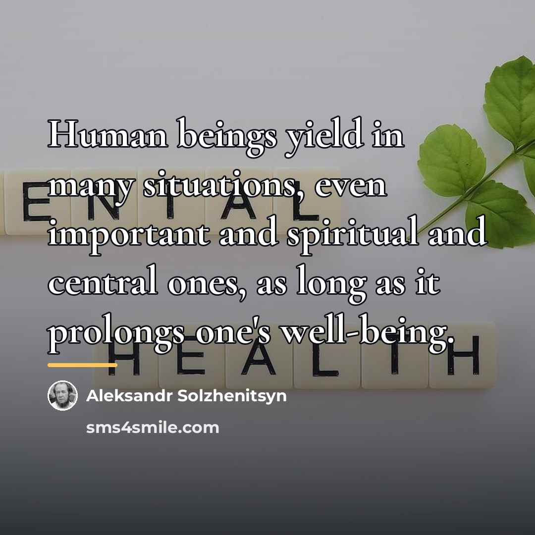 “Human beings yield in many situations, even important and spiritual…” quote by Aleksandr Solzhenitsyn