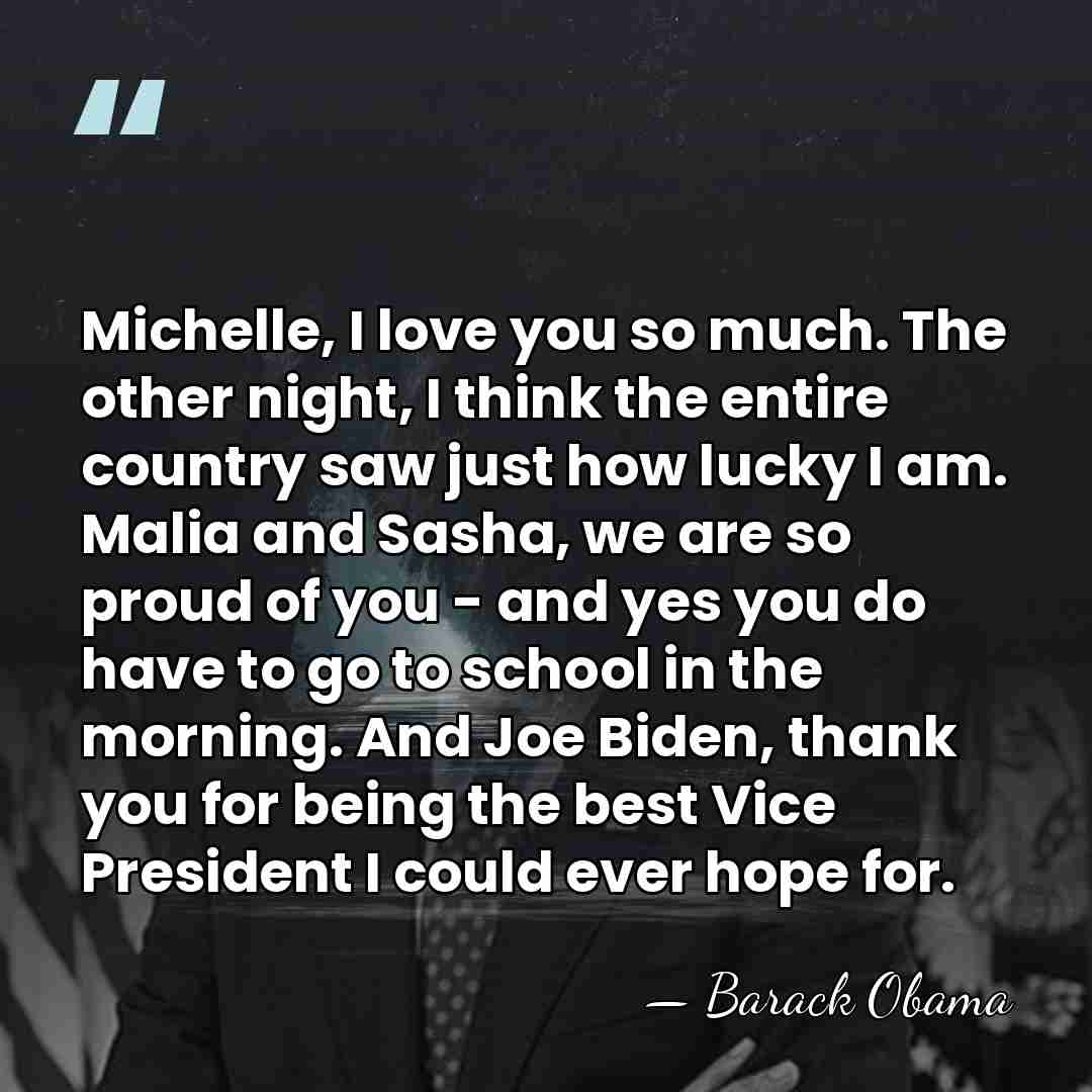 Michelle, I love you so much. The other night, I think the&hellip; - Barack Obama