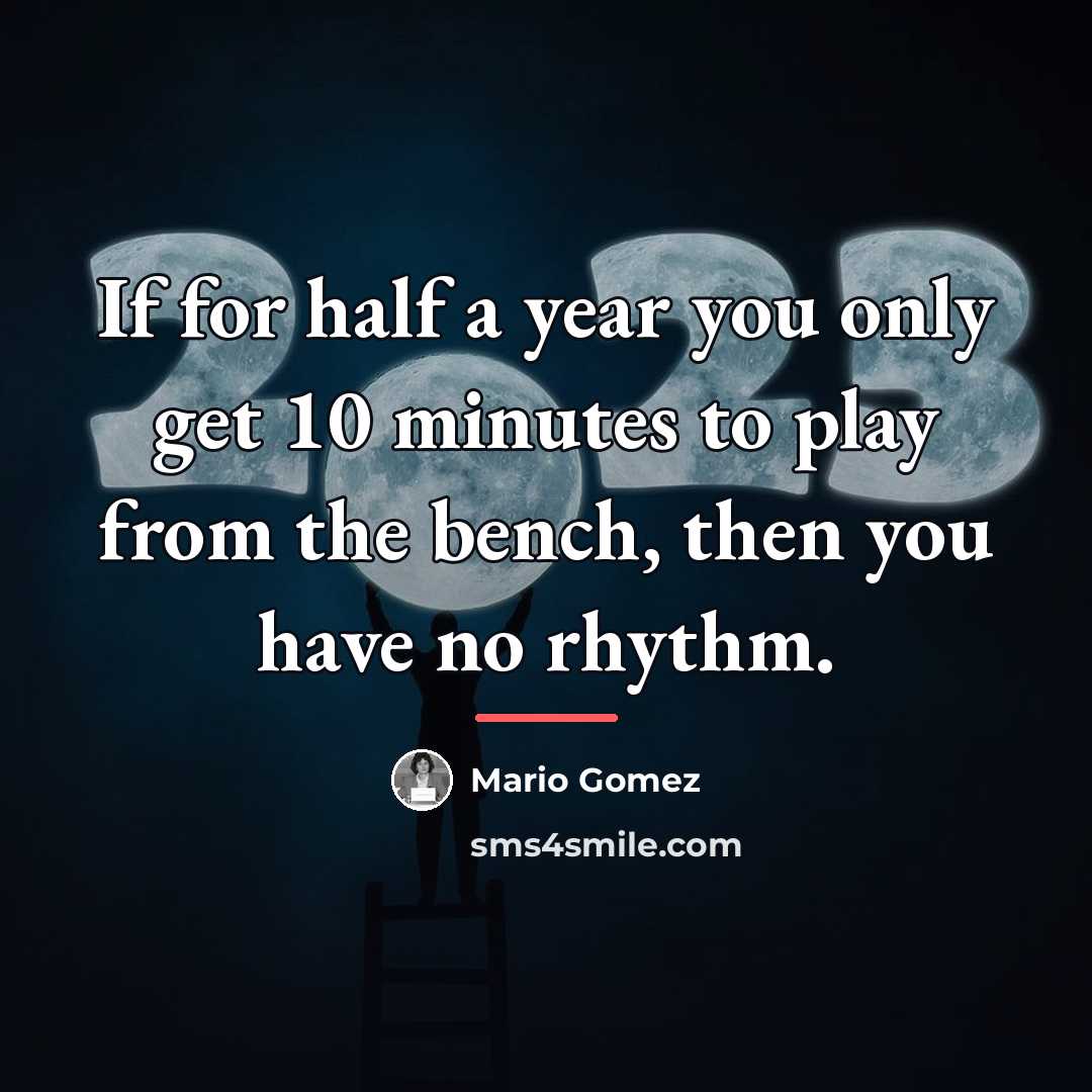 “If for half a year you only get 10 minutes…” quote by Mario Gomez