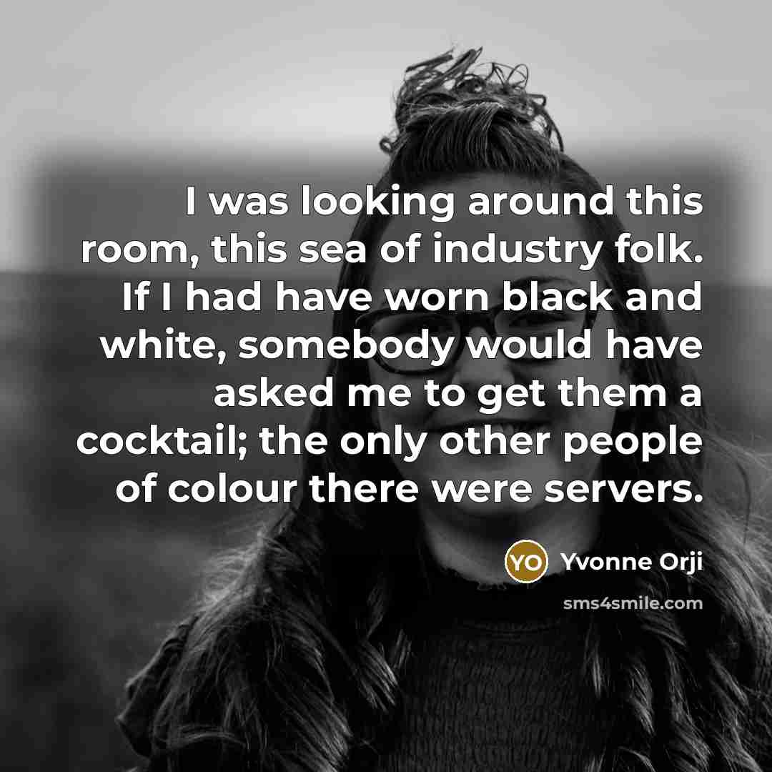“I was looking around this room, this sea of industry…” quote by Yvonne Orji
