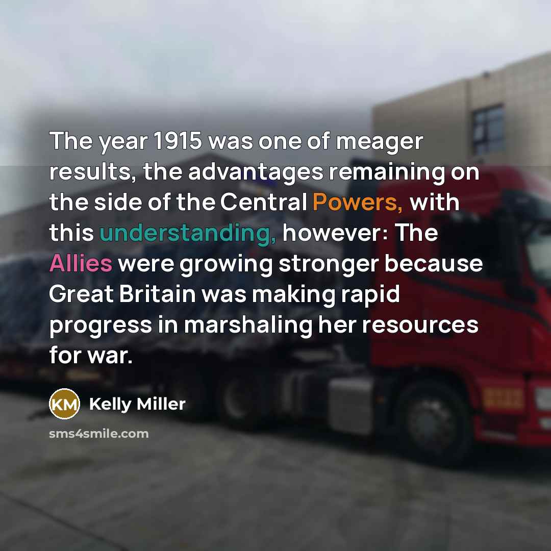 “The year 1915 was one of meager results, the advantages…” quote by Kelly Miller