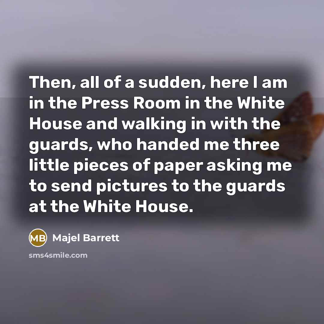 “Then, all of a sudden, here I am in the…” quote by Majel Barrett