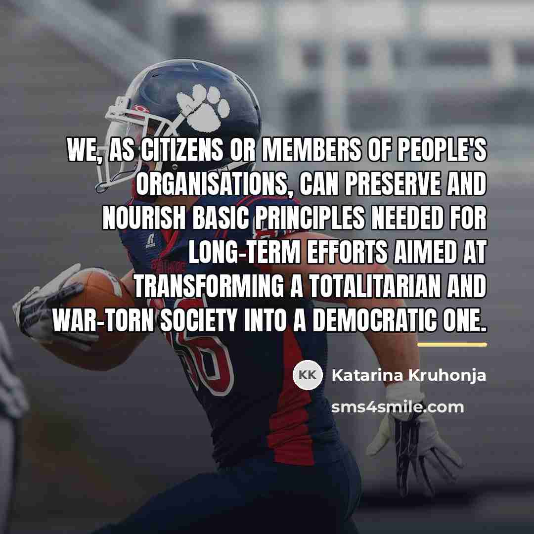 “We, as citizens or members of people's organisations, can preserve…” quote by Katarina Kruhonja