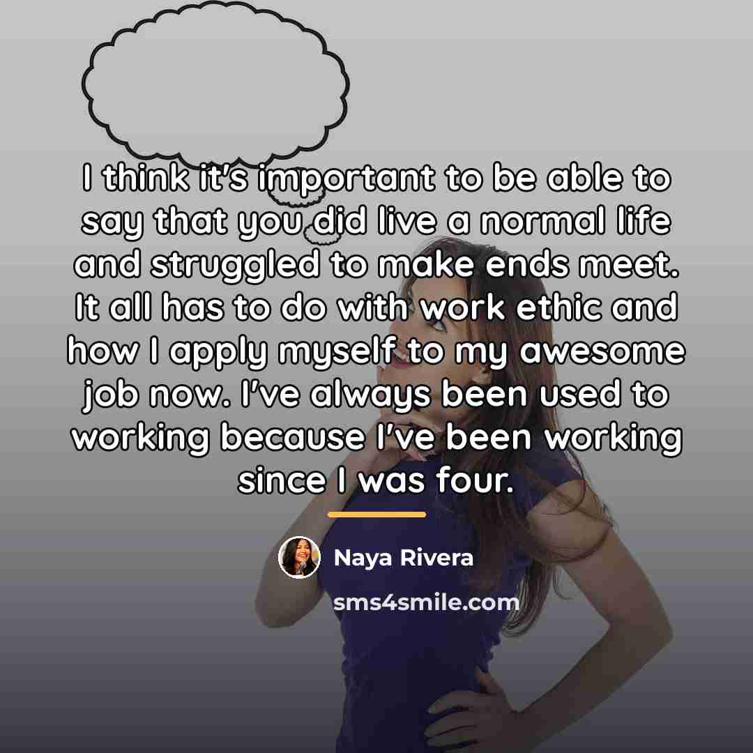 “I think it's important to be able to say that…” quote by Naya Rivera