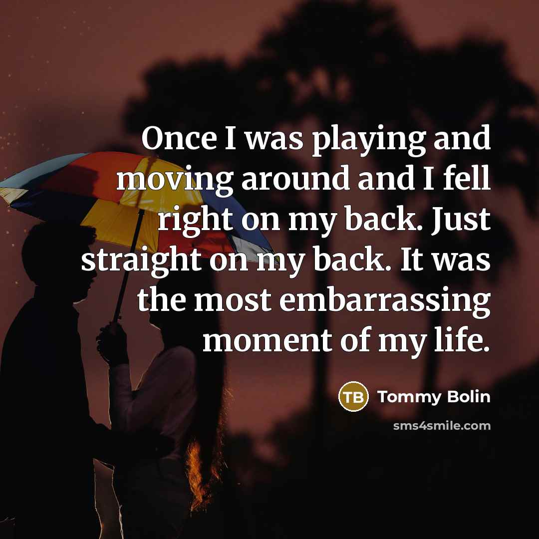 “Once I was playing and moving around and I fell…” quote by Tommy Bolin
