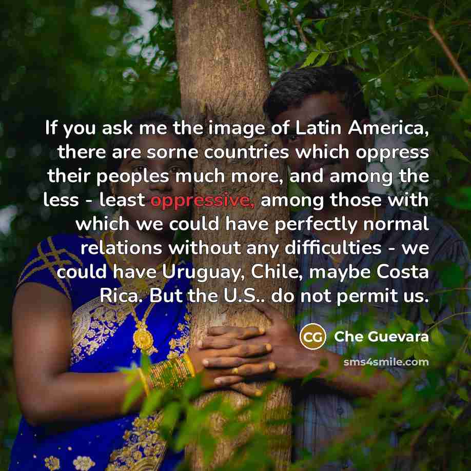“If you ask me the image of Latin America, there…” quote by Che Guevara