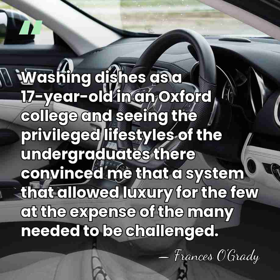 Washing dishes as a 17-year-old in an Oxford college and seeing the&hellip; - Frances O'Grady