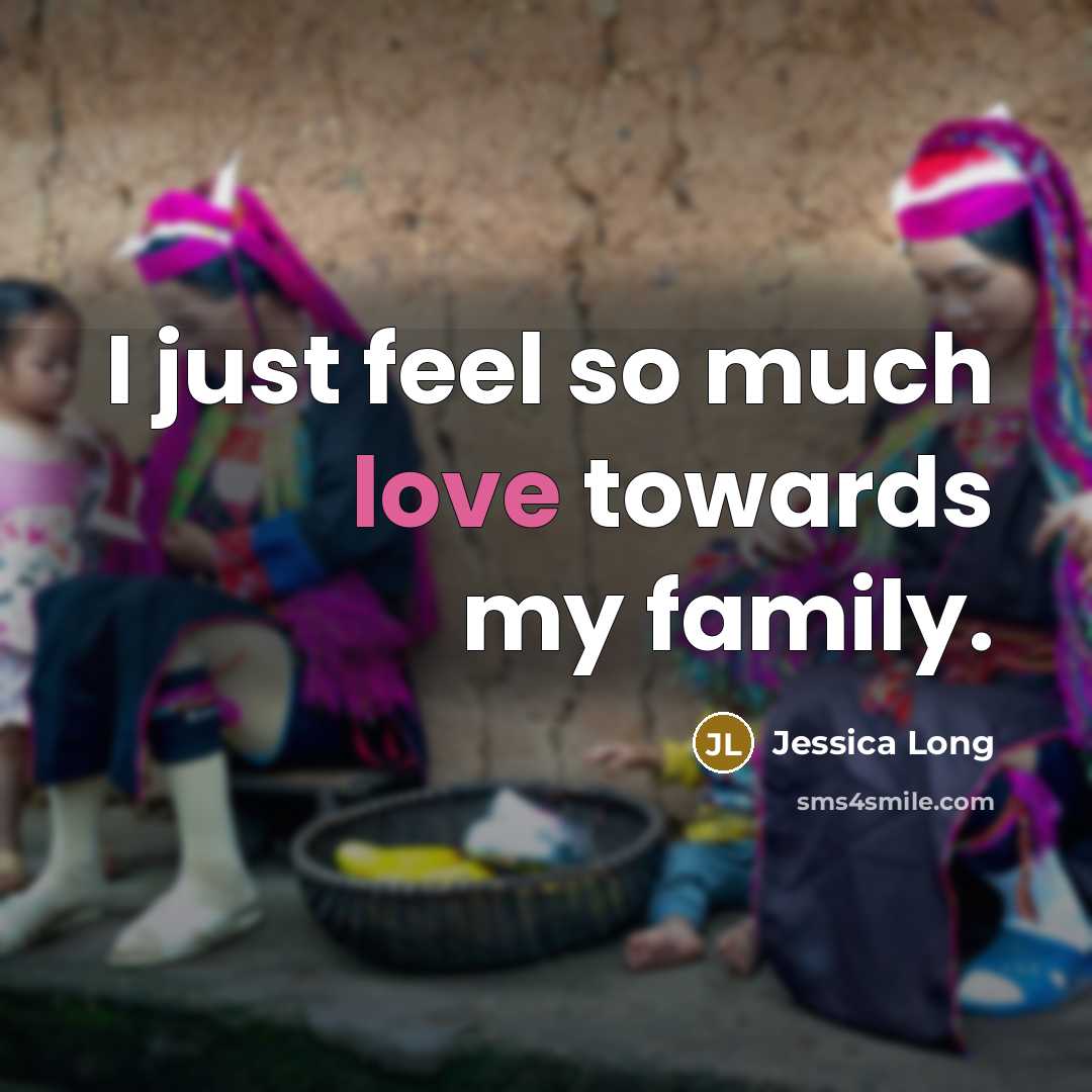 “I just feel so much love towards my family.…” quote by Jessica Long