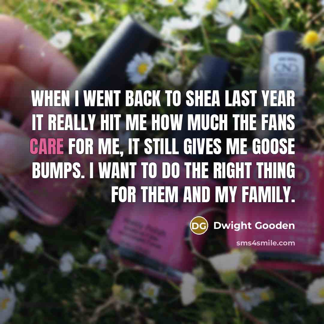 “When I went back to Shea last year it really…” quote by Dwight Gooden