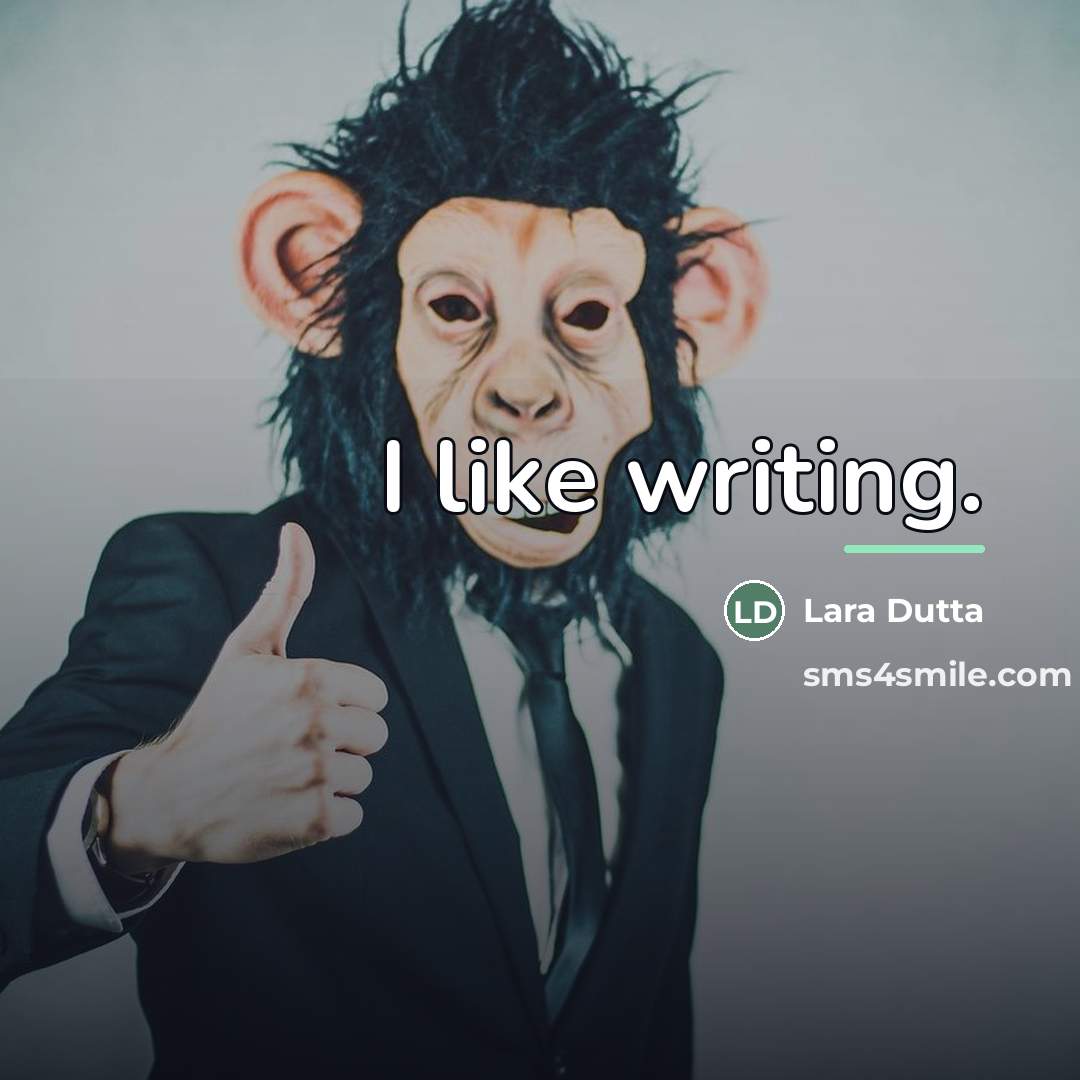 “I like writing.…” quote by Lara Dutta