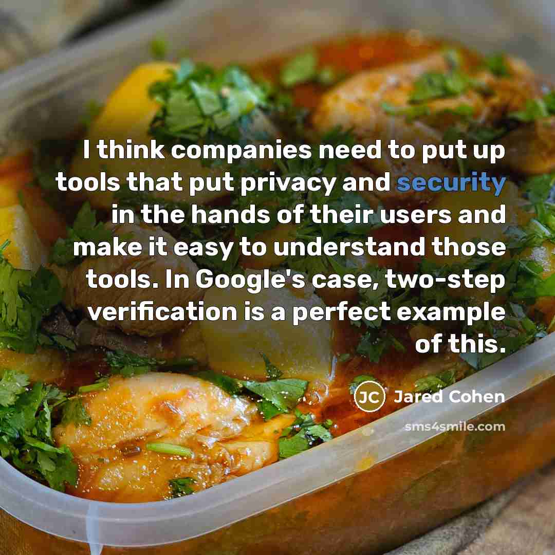 “I think companies need to put up tools that put…” quote by Jared Cohen