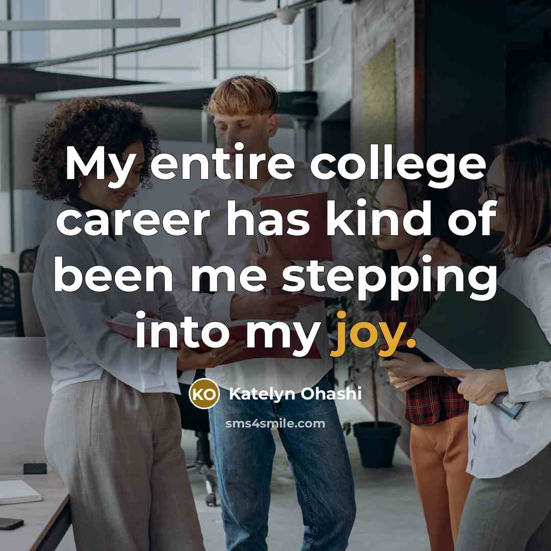 “My entire college career has kind of been me stepping…” quote by Katelyn Ohashi
