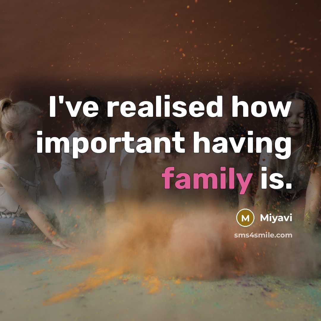 “I've realised how important having family is.…” quote by Miyavi