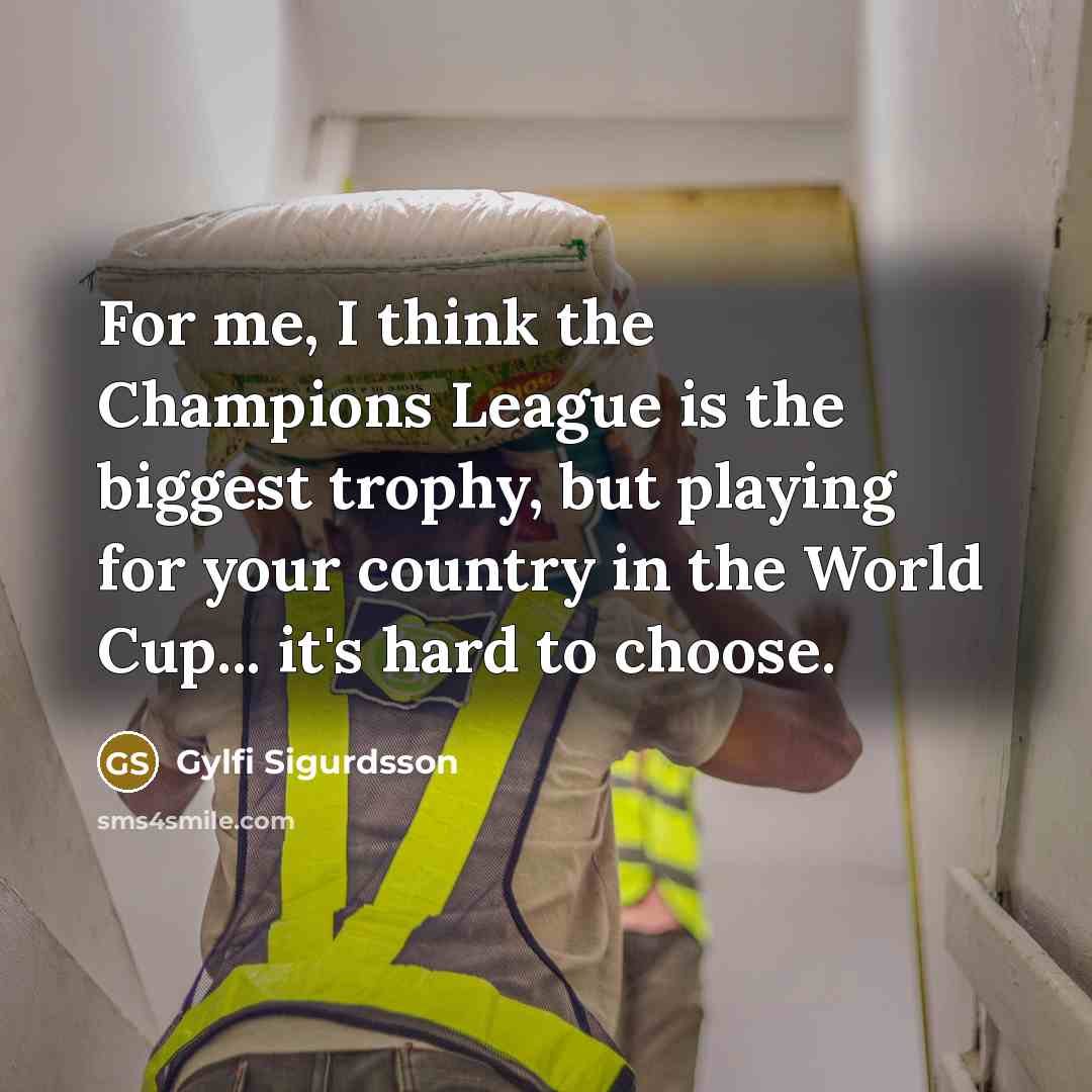 “For me, I think the Champions League is the biggest…” quote by Gylfi Sigurdsson