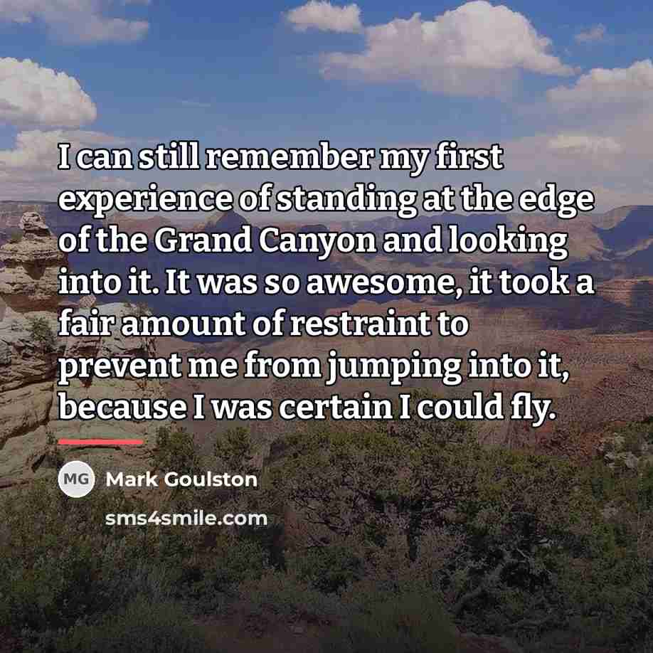 “I can still remember my first experience of standing at…” quote by Mark Goulston