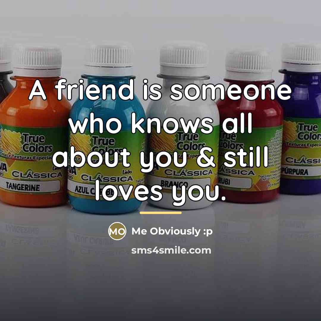 “A friend is someone who knows all about you &…” quote by Me Obviously :p