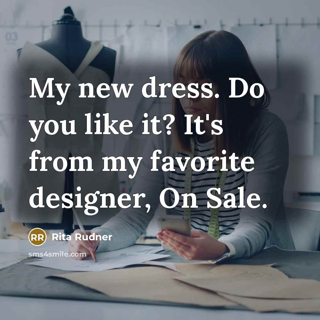 “My new dress. Do you like it? It's from my…” quote by Rita Rudner