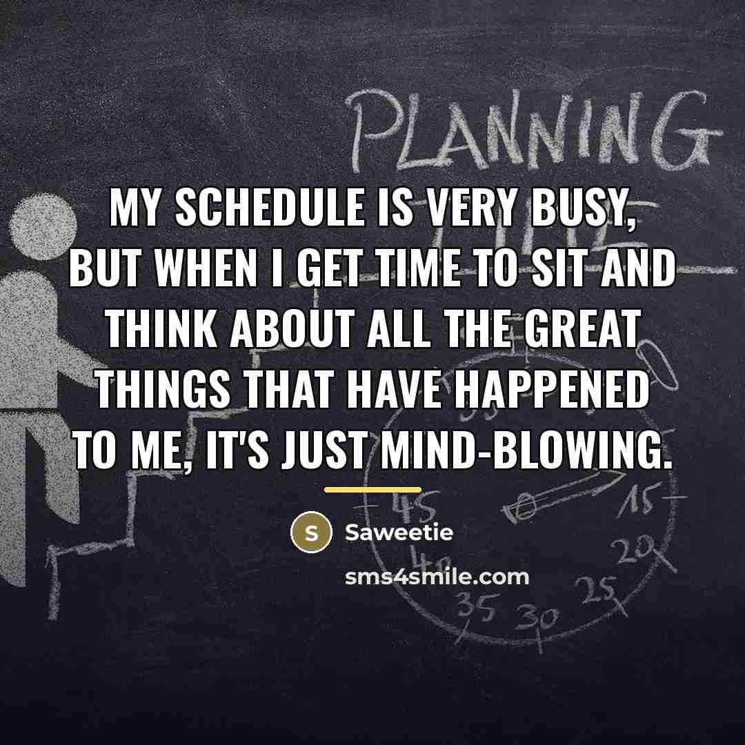 “My schedule is very busy, but when I get time…” quote by Saweetie