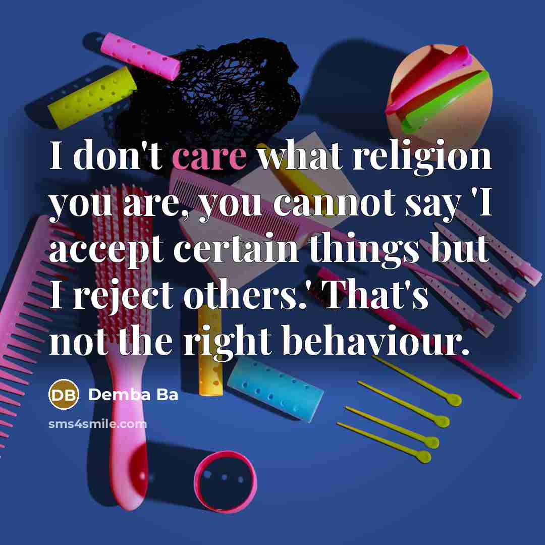 “I don't care what religion you are, you cannot say…” quote by Demba Ba
