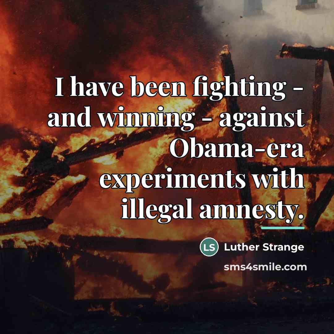 “I have been fighting - and winning - against Obama-era…” quote by Luther Strange