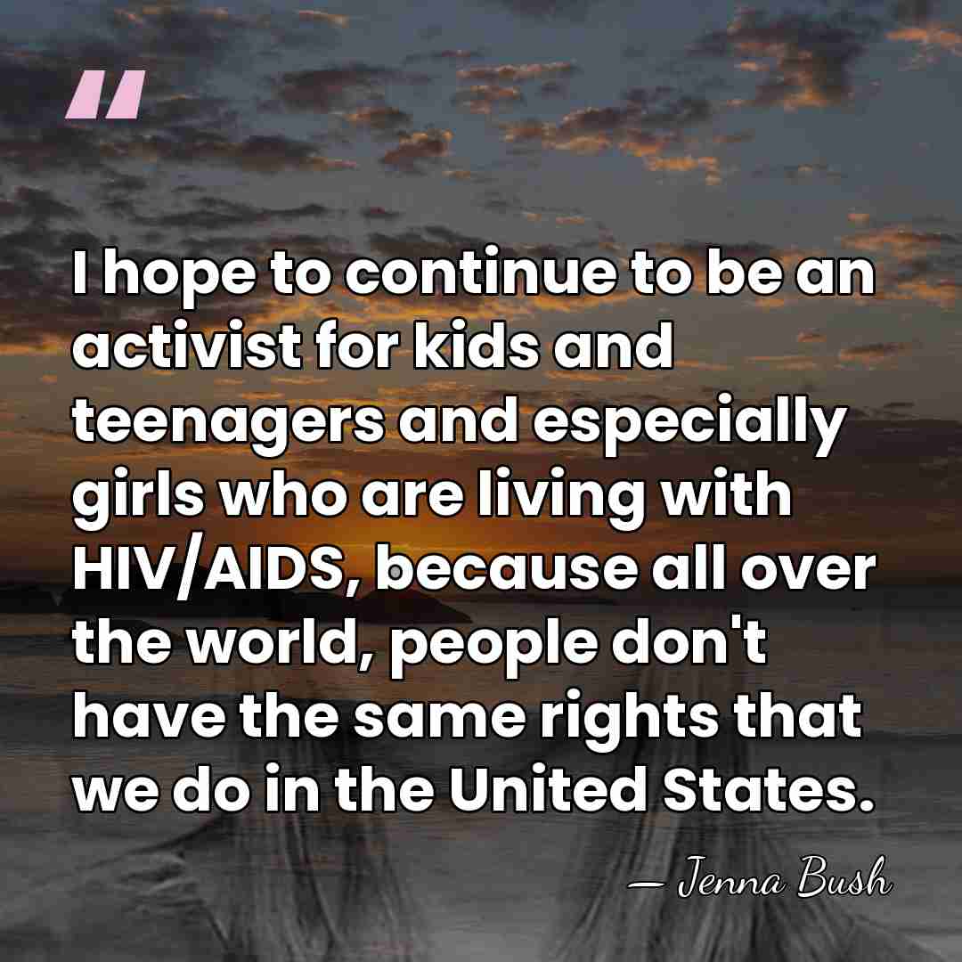 I hope to continue to be an activist for kids and teenagers&hellip; - Jenna Bush