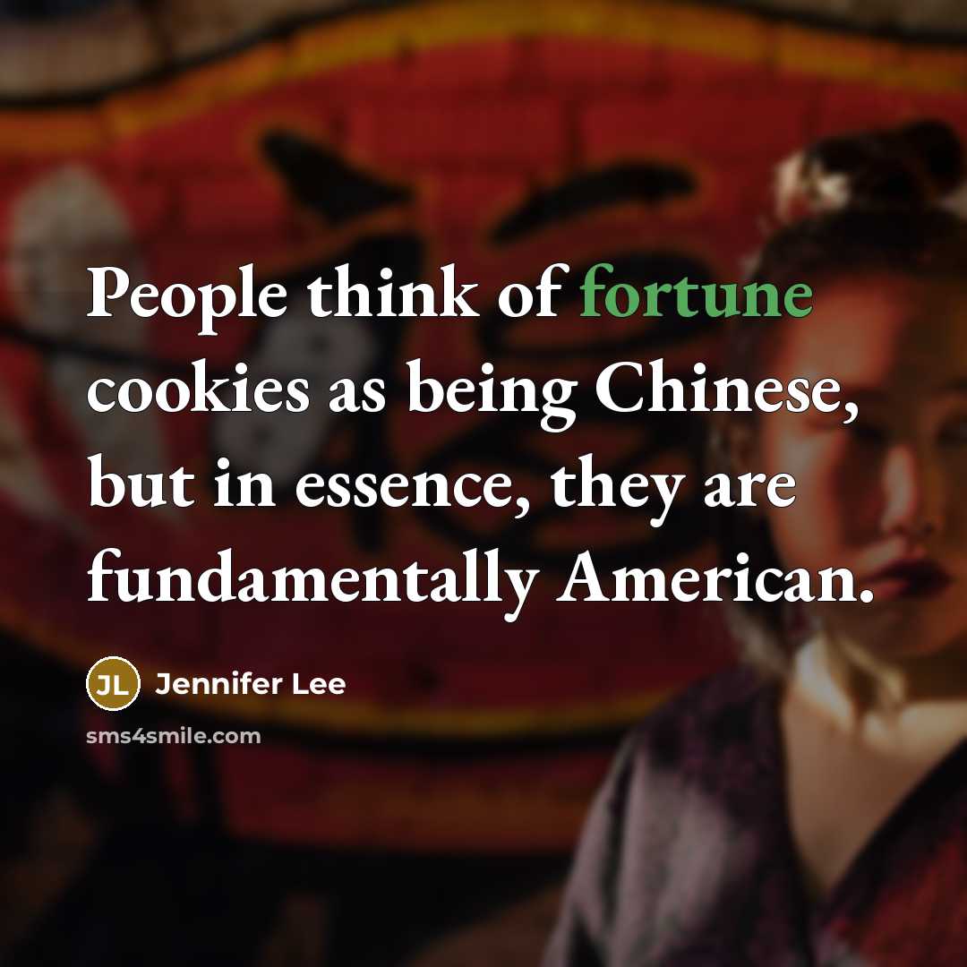 “People think of fortune cookies as being Chinese, but in…” quote by Jennifer Lee
