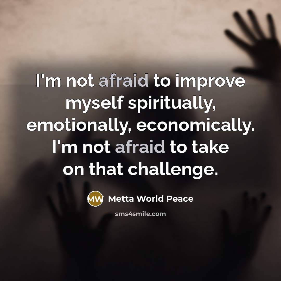 “I'm not afraid to improve myself spiritually, emotionally, economically. I'm…” quote by Metta World Peace