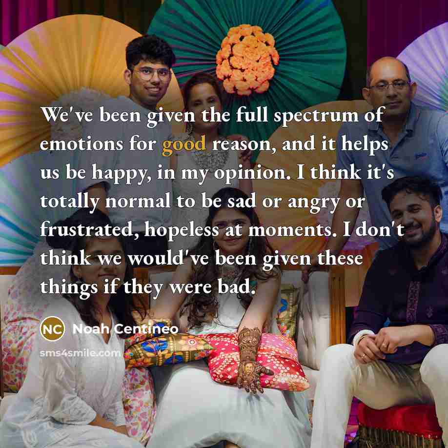 “We've been given the full spectrum of emotions for good…” quote by Noah Centineo