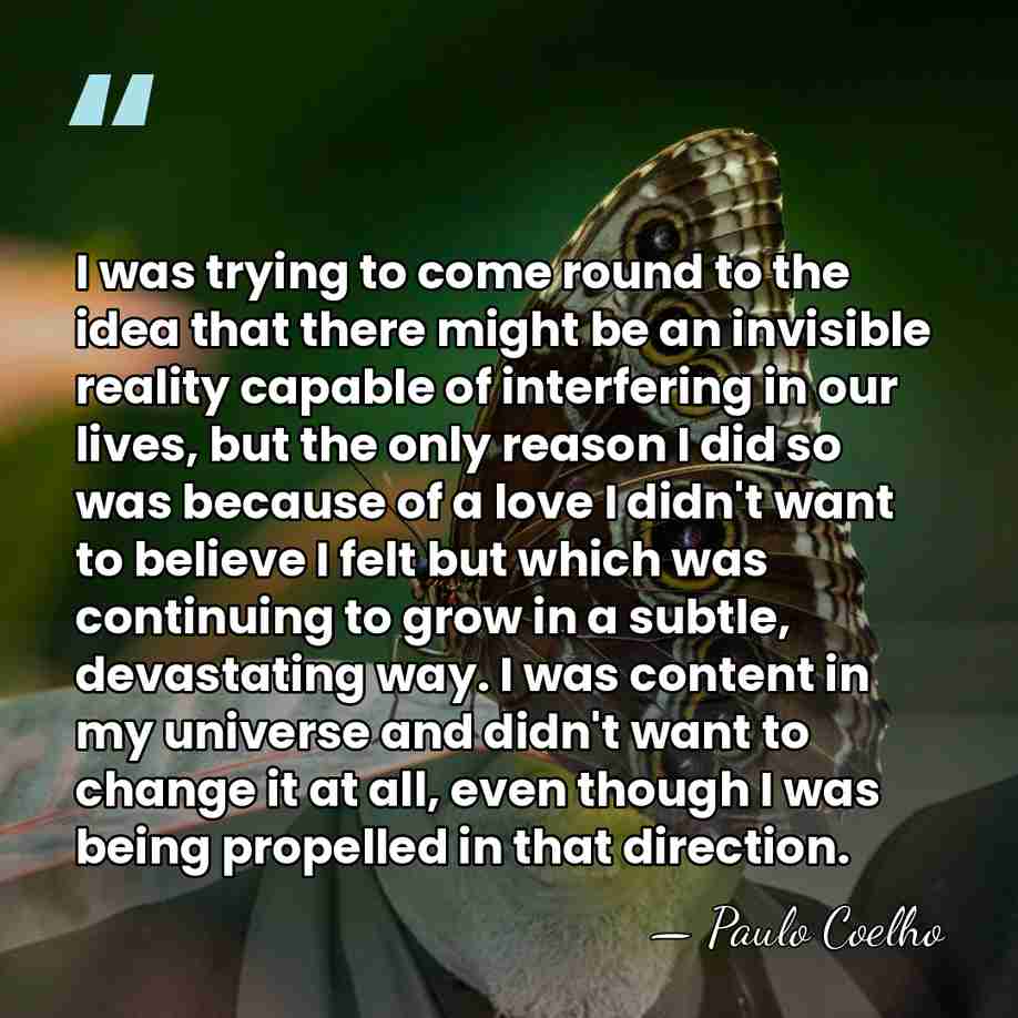 I was trying to come round to the idea that there might&hellip; - Paulo Coelho