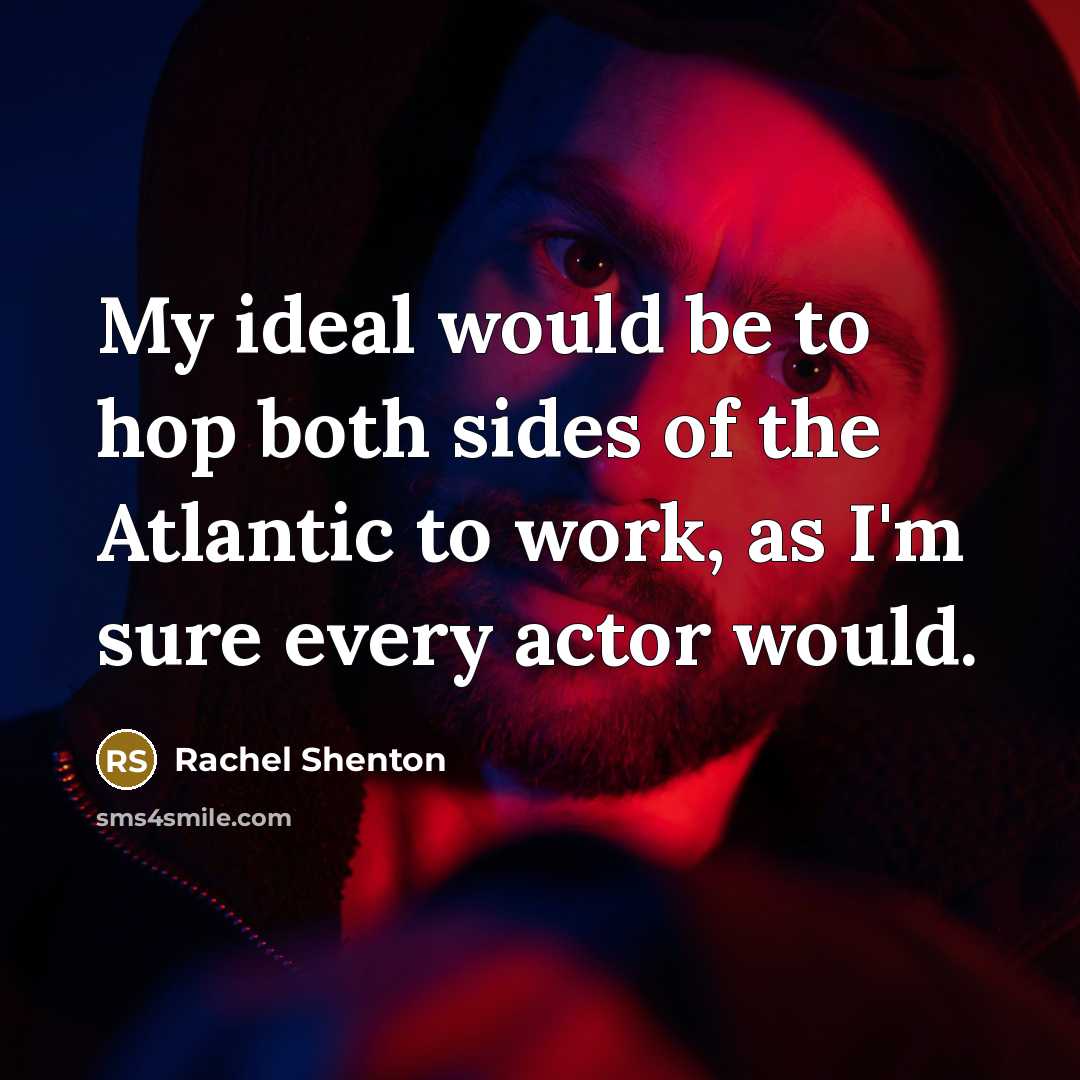 “My ideal would be to hop both sides of the…” quote by Rachel Shenton
