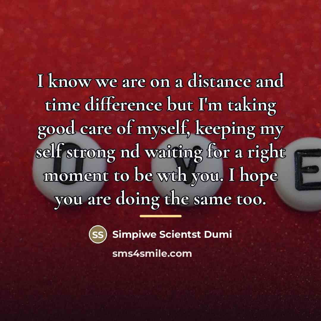 “I know we are on a distance and time difference…” quote by Simpiwe Scientst Dumi