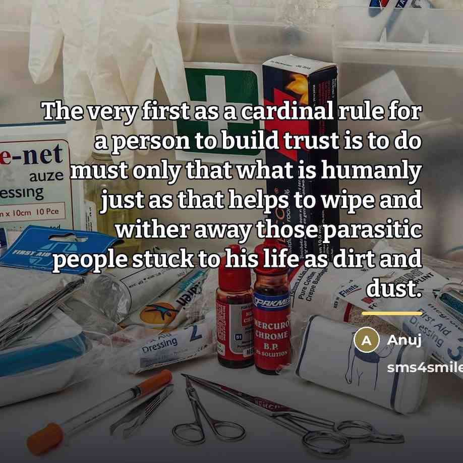 “The very first as a cardinal rule for a person…” quote by Anuj