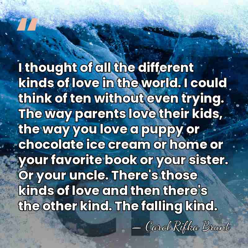 I thought of all the different kinds of love in the world.&hellip; - Carol Rifka Brunt