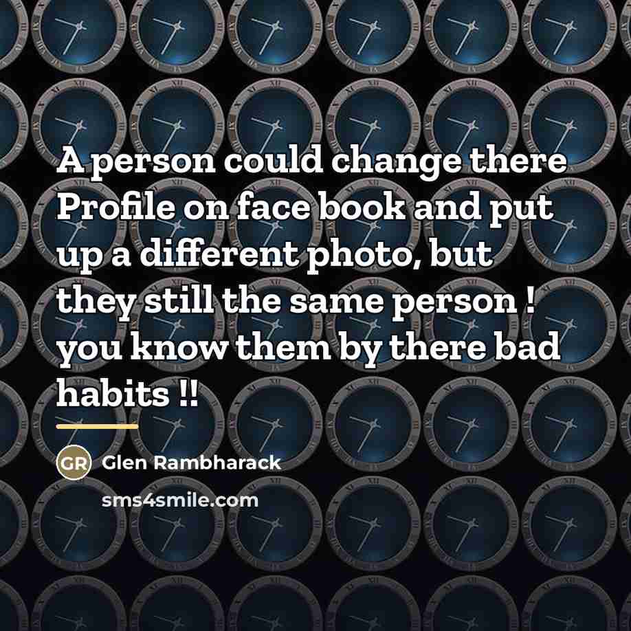 “A person could change there Profile on face book and…” quote by Glen Rambharack