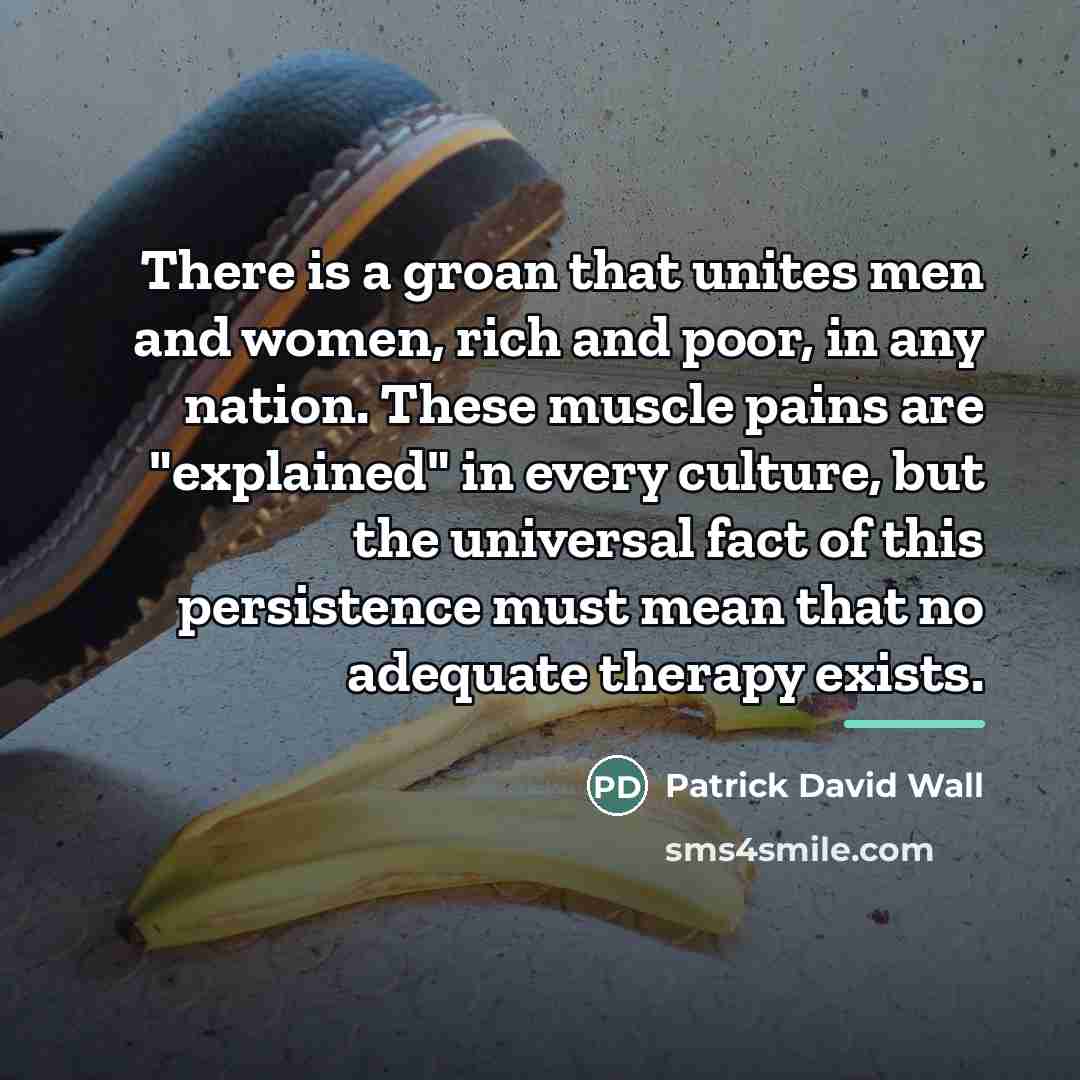 “There is a groan that unites men and women, rich…” quote by Patrick David Wall