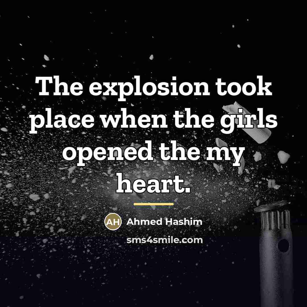 “The explosion took place when the girls opened the my…” quote by Ahmed Hashim